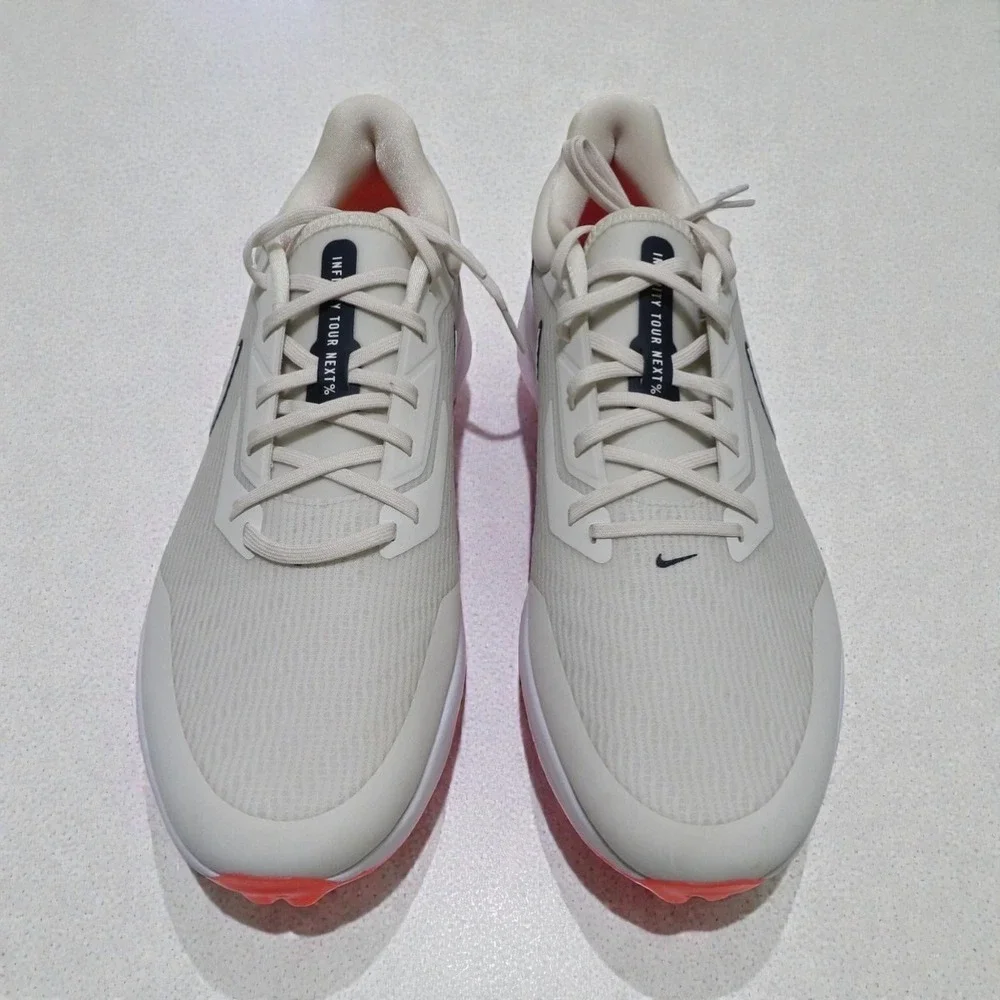 Nike Air Zoom Infinity Tour Next% Golf Shoes Mens 10 White DC5221-041  NEW - Picture 3 of 10